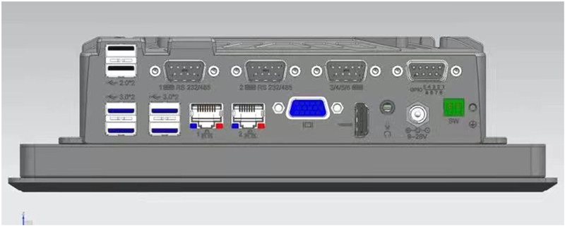 Industrial touch screen computer